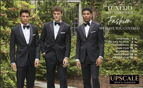 Upscale Men's Fashion Tuxedo Rental Catalog