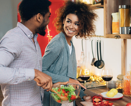 Couple Cooking