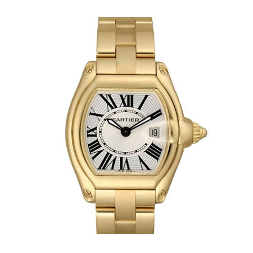 cartier roadster 18kt yellow gold mens watch w62005v1