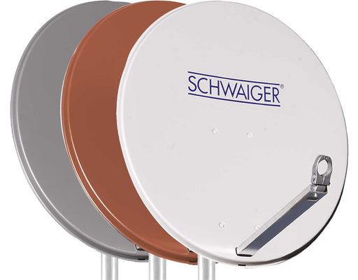Schwaiger SPI993011 - Antena parabólica (80 cm) con LNB doble, acero