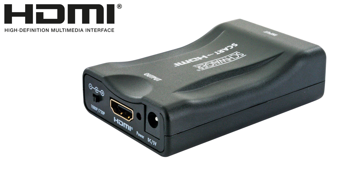 Aanhankelijk rundvlees Modderig SCART-HDMI®-Konverter (Full HD 1080p) — Schwaiger GmbH