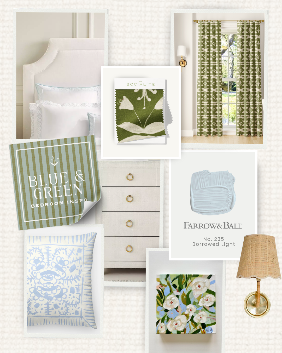 Green and Blue Classic bedroom