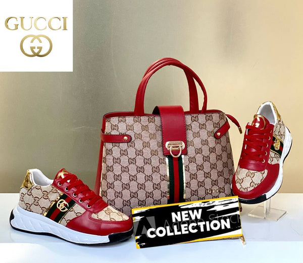 gucci sandals and purse set