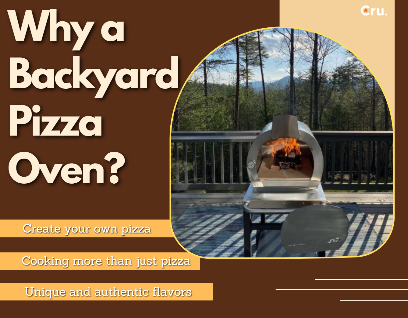 Backyard pizza oven