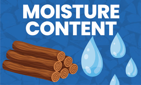 Moisture content for pizza wood