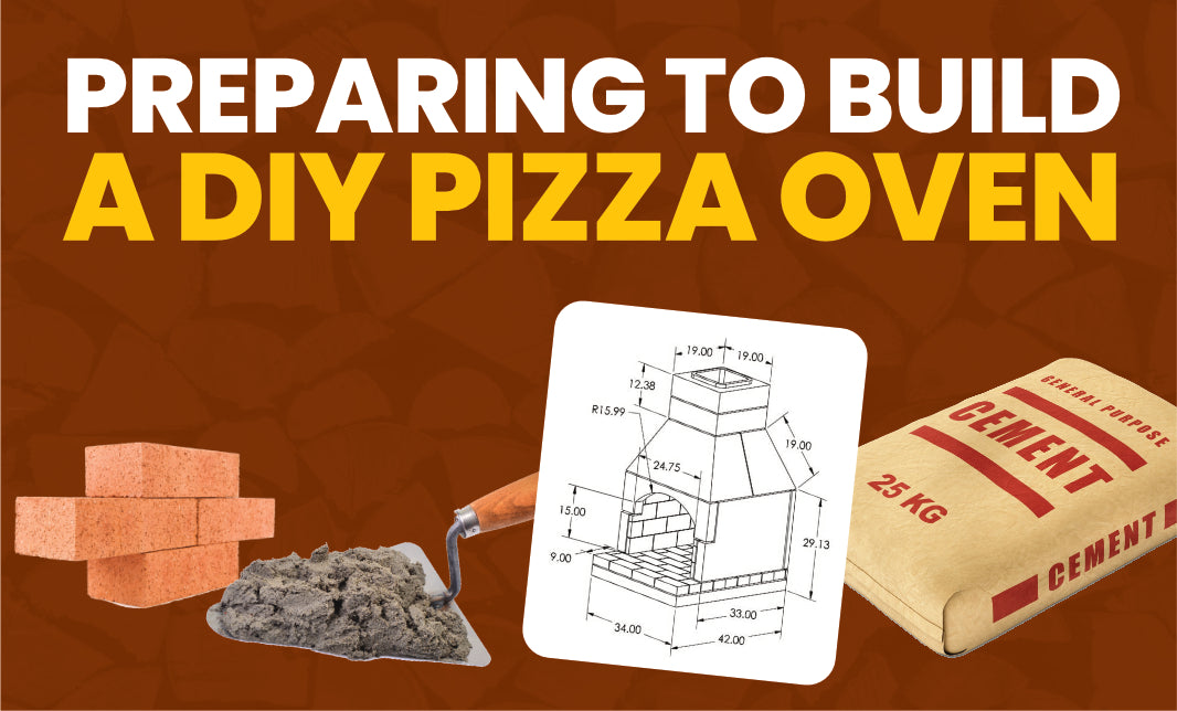 preparing to build a diy pizza oven