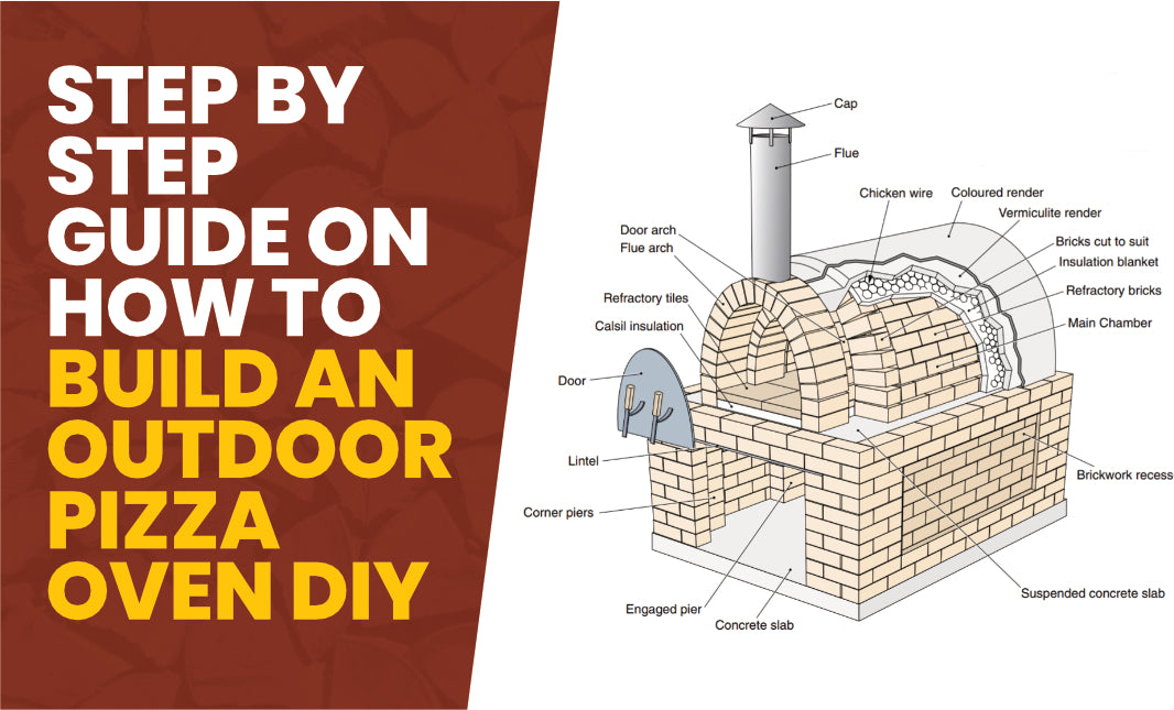 step by step guide on how to build outdoor pizza oven diy