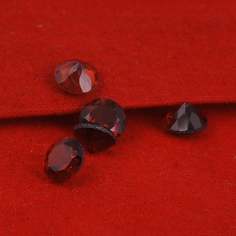 1.86 Carat Red Color Round Garnet Gemstone
