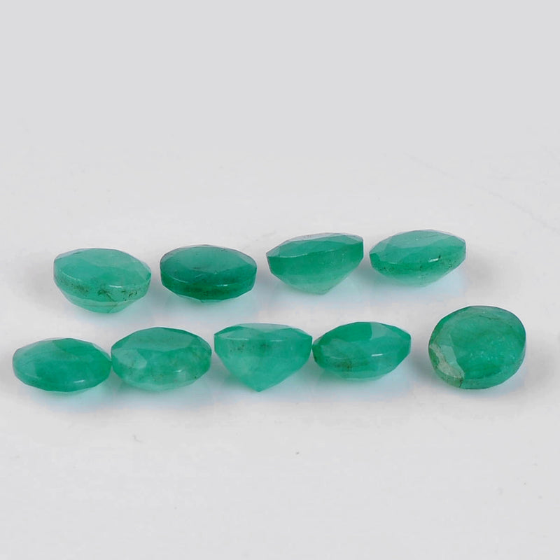 5.60 Carat Green Color Round Emerald Gemstone