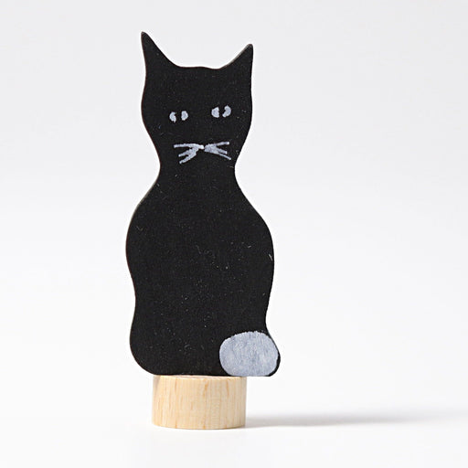 Wooden Toys Grimm's Black Cat Holder Decoration