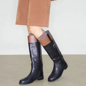 Trend4us Classic Leather Riding Boots - Trend4us