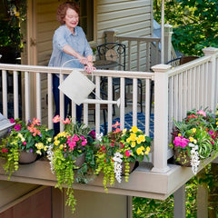 watering tips for balcony gardeners RailScapes by PlantTraps