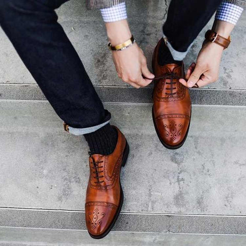 styling brogue shoes for men