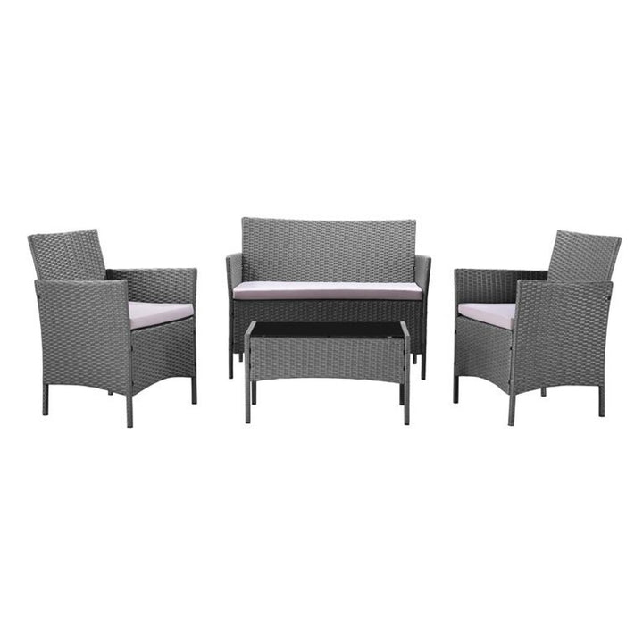Rattan Garden Furniture Set - Dark Grey | Home Detail UK – homedetail.co.uk