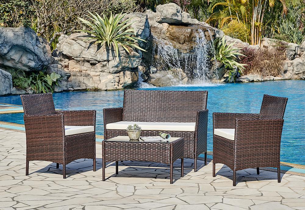 Rattan Garden Furniture Set - Dark Grey | Home Detail UK – homedetail.co.uk