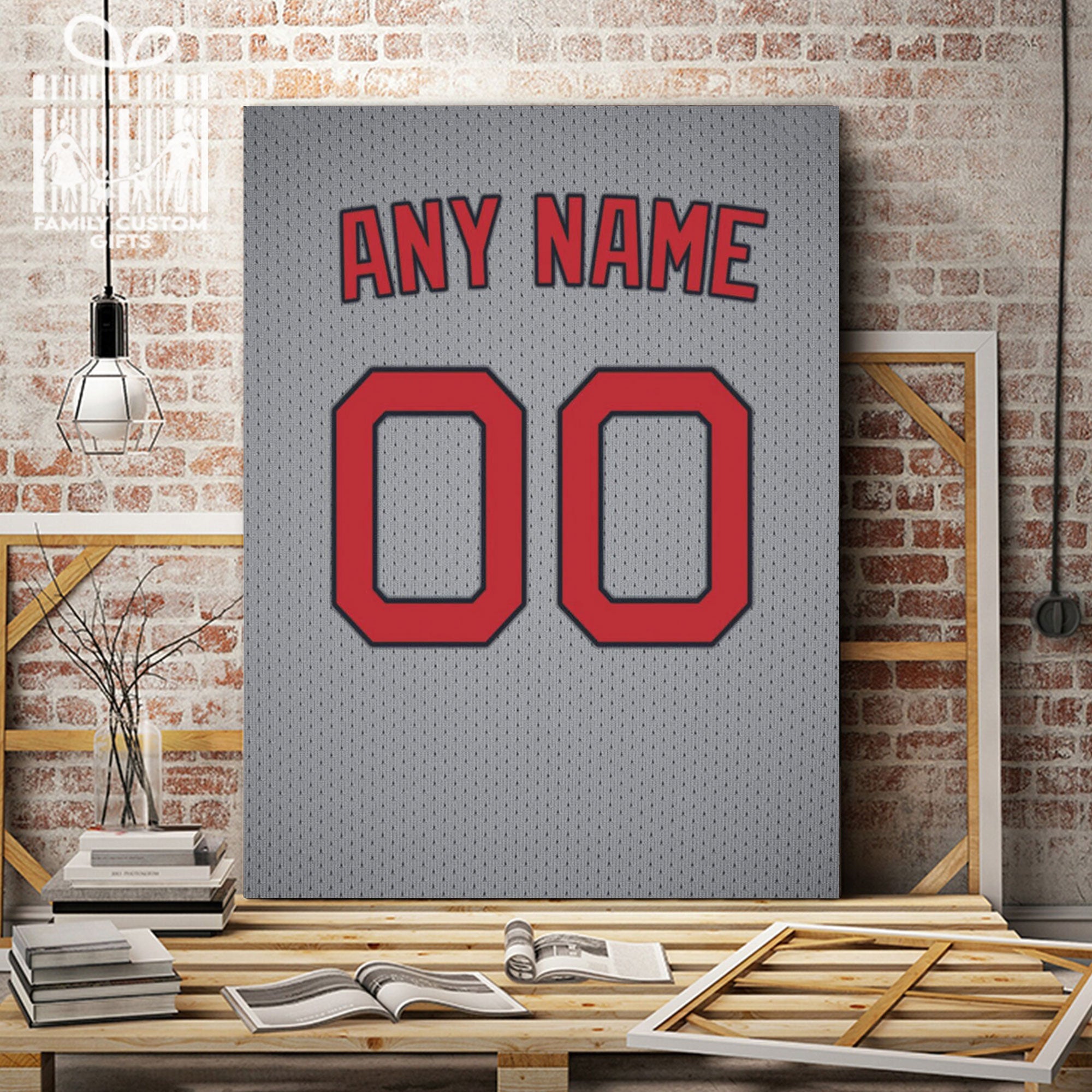 Los Angeles Jersey Custom Canvas Print Wall Art for Boy Girl Men Women  Baseball Personalized Canvas Art