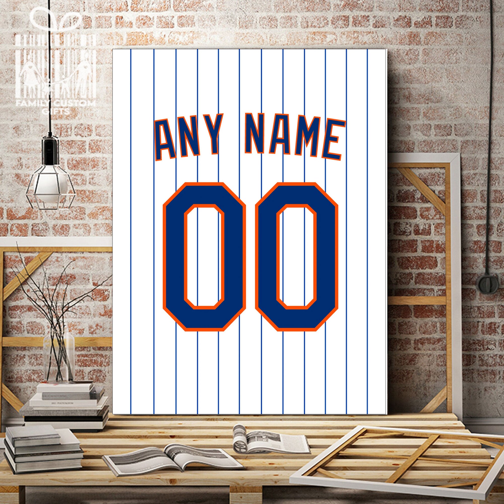 Personalized New York Mets Custom Baseball Jsy Many Colors Print S