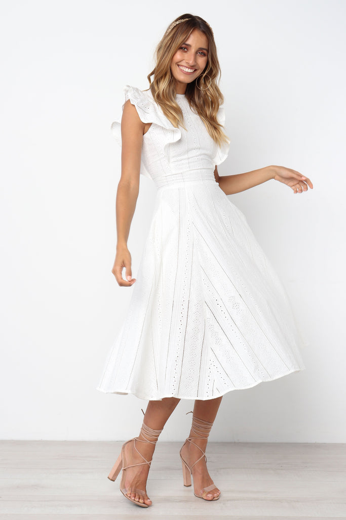 Hart Dress - White - Petal & Pup