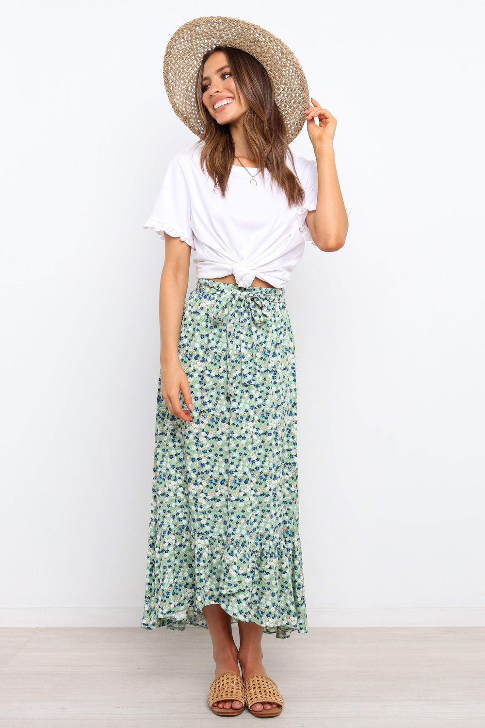 Cayden Skirt - Green - Petal & Pup