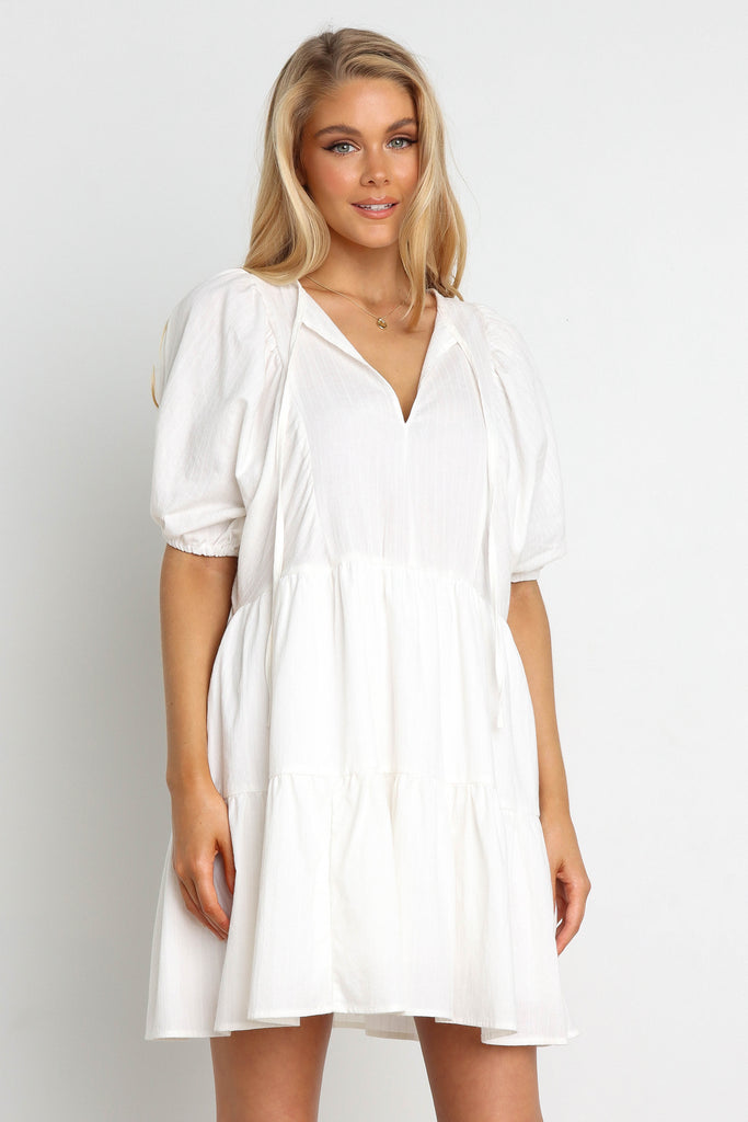 Gemma Dress - White - Petal & Pup