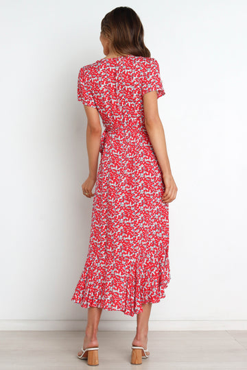 Selia Dress - Red - Petal & Pup