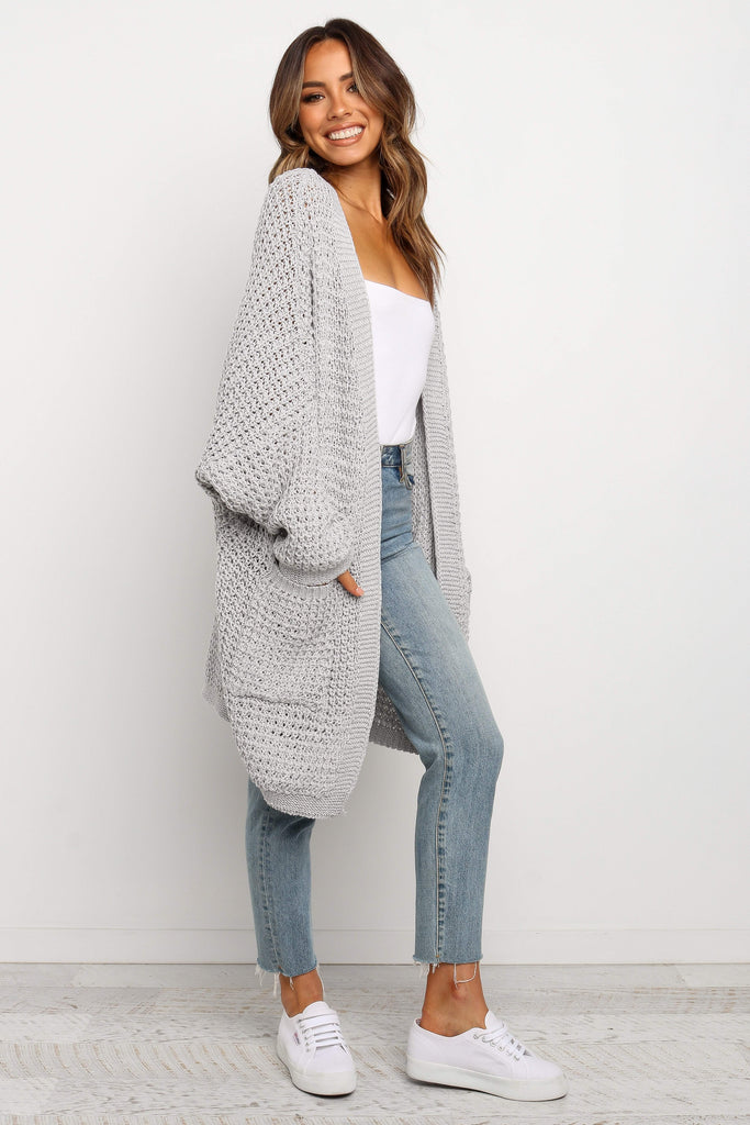 Leyonie Cardigan - Grey - Petal & Pup