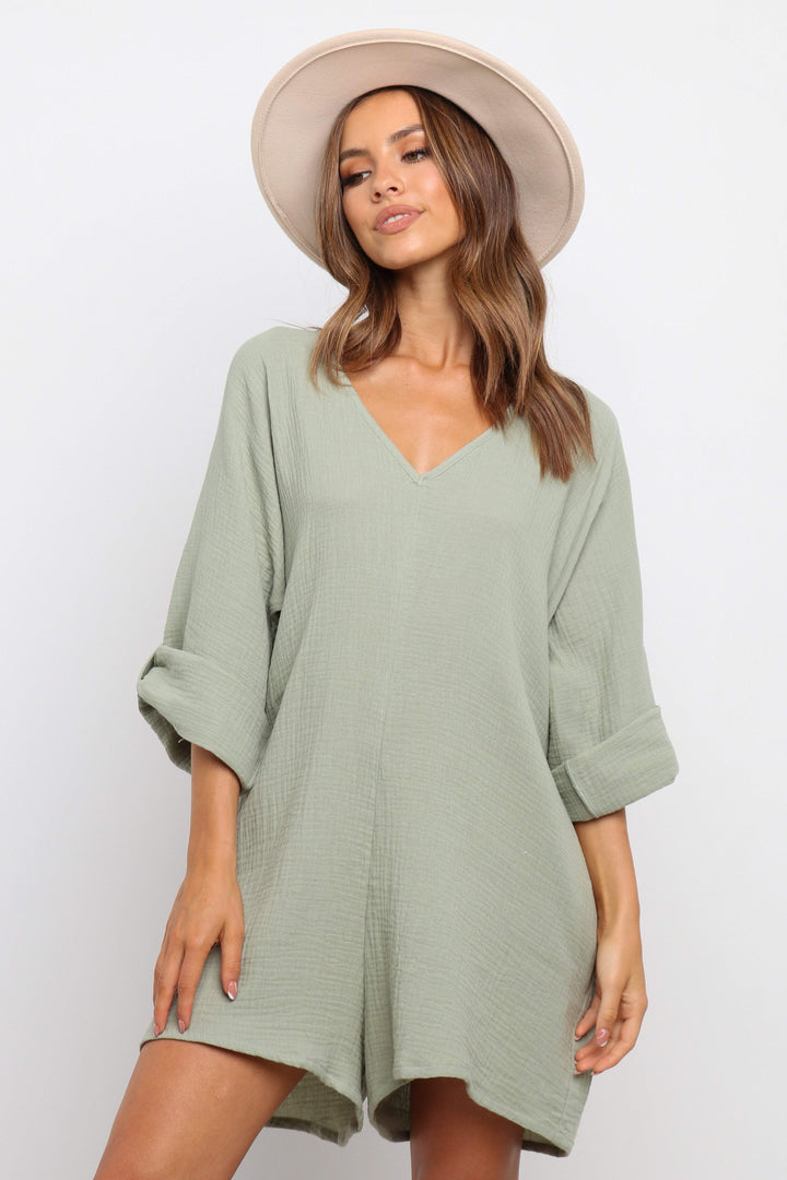 EGIDIO PLAYSUIT - SAGE - Petal & Pup