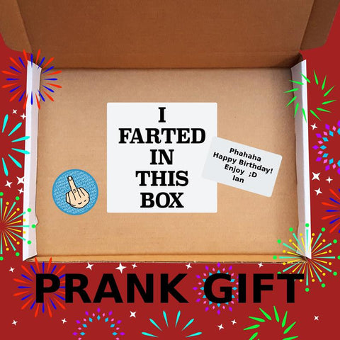 FART BOX - Prank Mail Post Gift Box Gag - Funny Birthday, Christmas Present (100% anonymous)