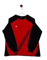 Sweatshirt Logo Stick Rot/Schwarz