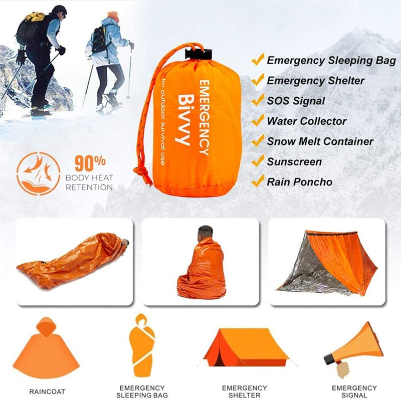 Compact Bivy Sack Emergency Survival Sleeping Bag