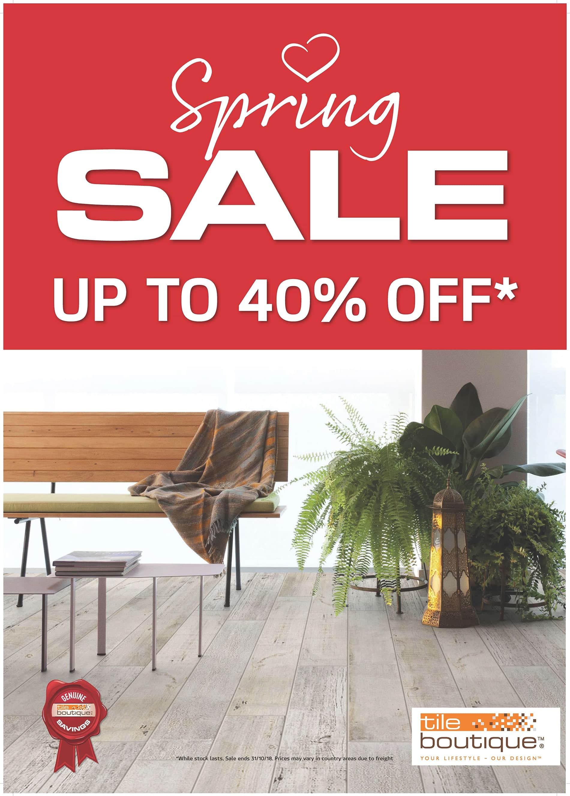 Spring Sale ON Now