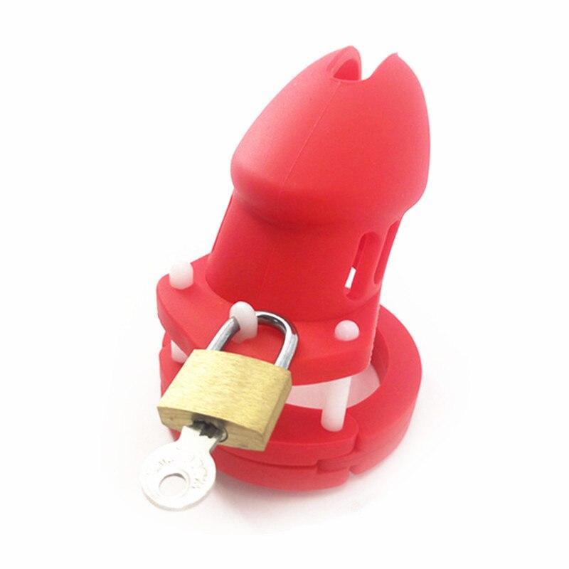 short soft silicone chastity cage