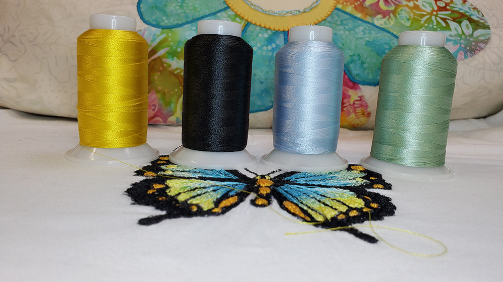 WonderFil Polyfast Thread Spools - Butterfly Embroidery