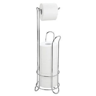 TQVAI Over The Tank Toilet Paper Roll Holder Stainless Steel Bathroom  Tissue Storage Rack, Chrome Finish