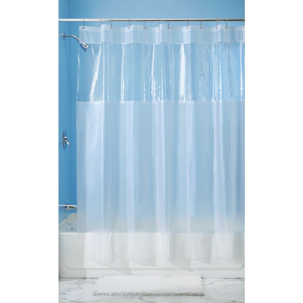 iDesign Hitchcock EVA Shower Curtain 72" x 72" in Clear