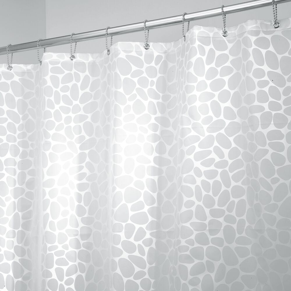 Gilly Dot PEVA Shower Curtain, Mold & Mildew Resistant, Metallic