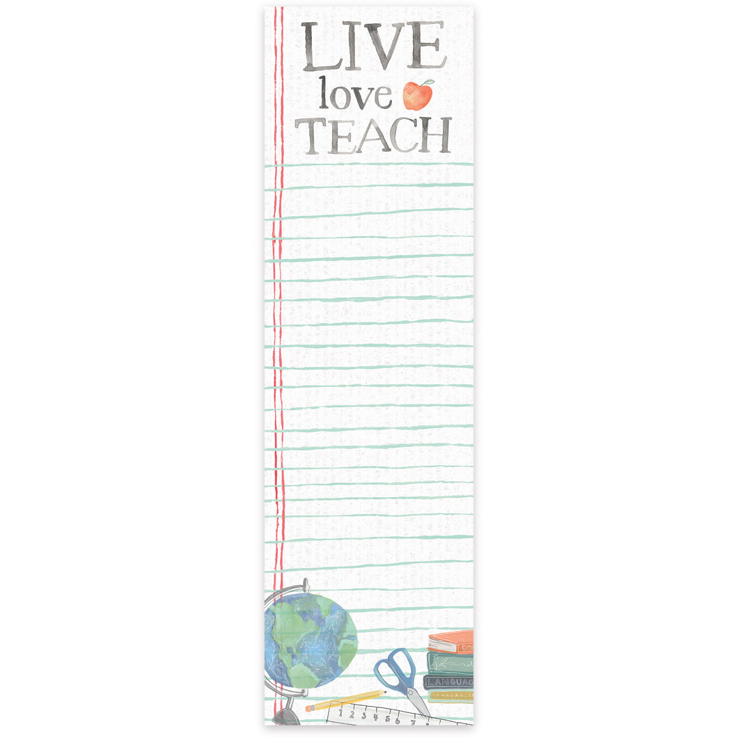 Live Love Teach Notepad