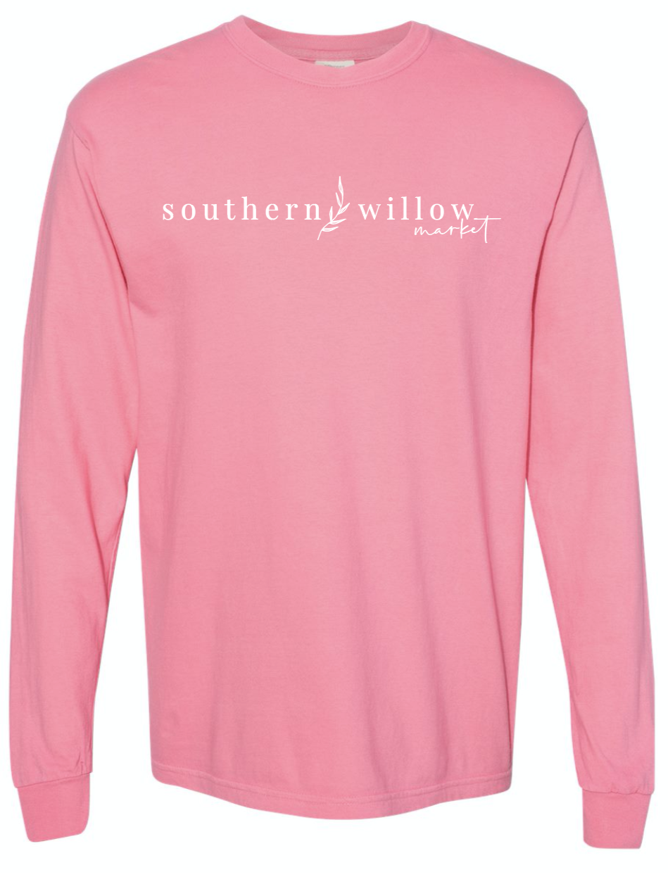 Comfort Colors Long Sleeve T-Shirt- Peony – Southern Willow Market