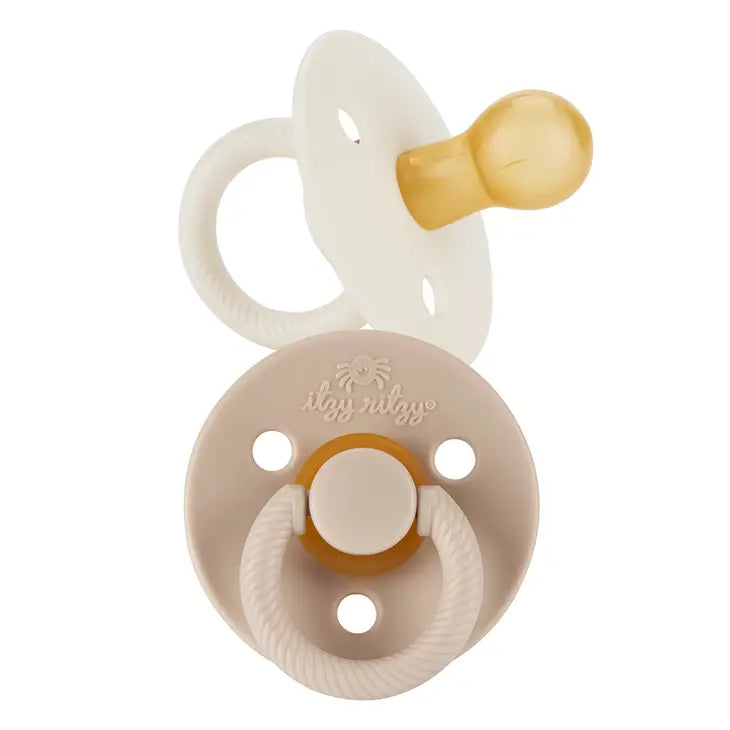 Coconut & Toast Natural Rubber Pacifier Set
