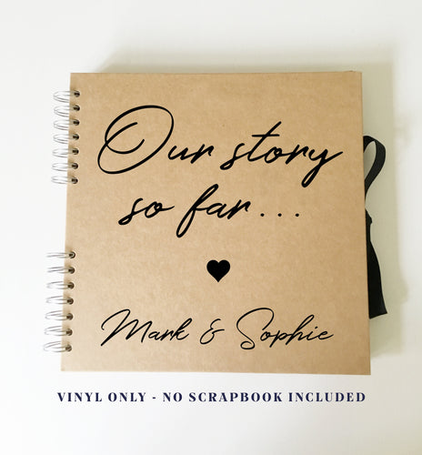 First Anniversary Scrapbook, Love Diary, Photo Book, Anniversary