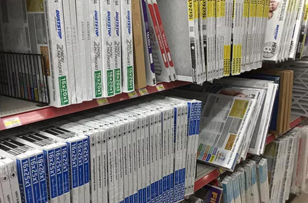 shelves filled with various products