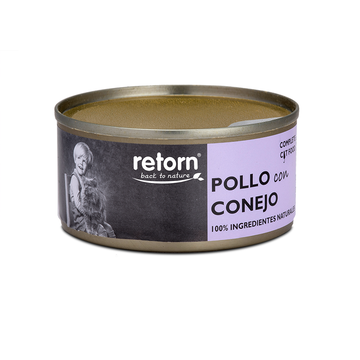 Retorn Lata de Pollo con Conejo 80 gr.