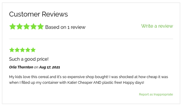 Add a review for the Refill Cabin