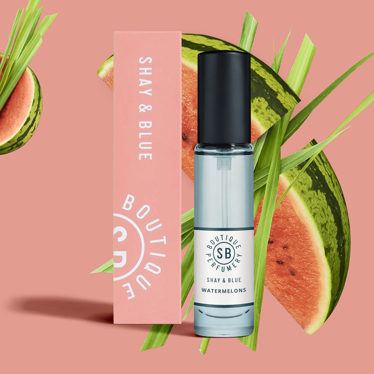 Watermelons Fragrance 10ml | Watermelon freshness with green mandarin and cut grass. | Clean All Gender Fragrance | Shay & Blue