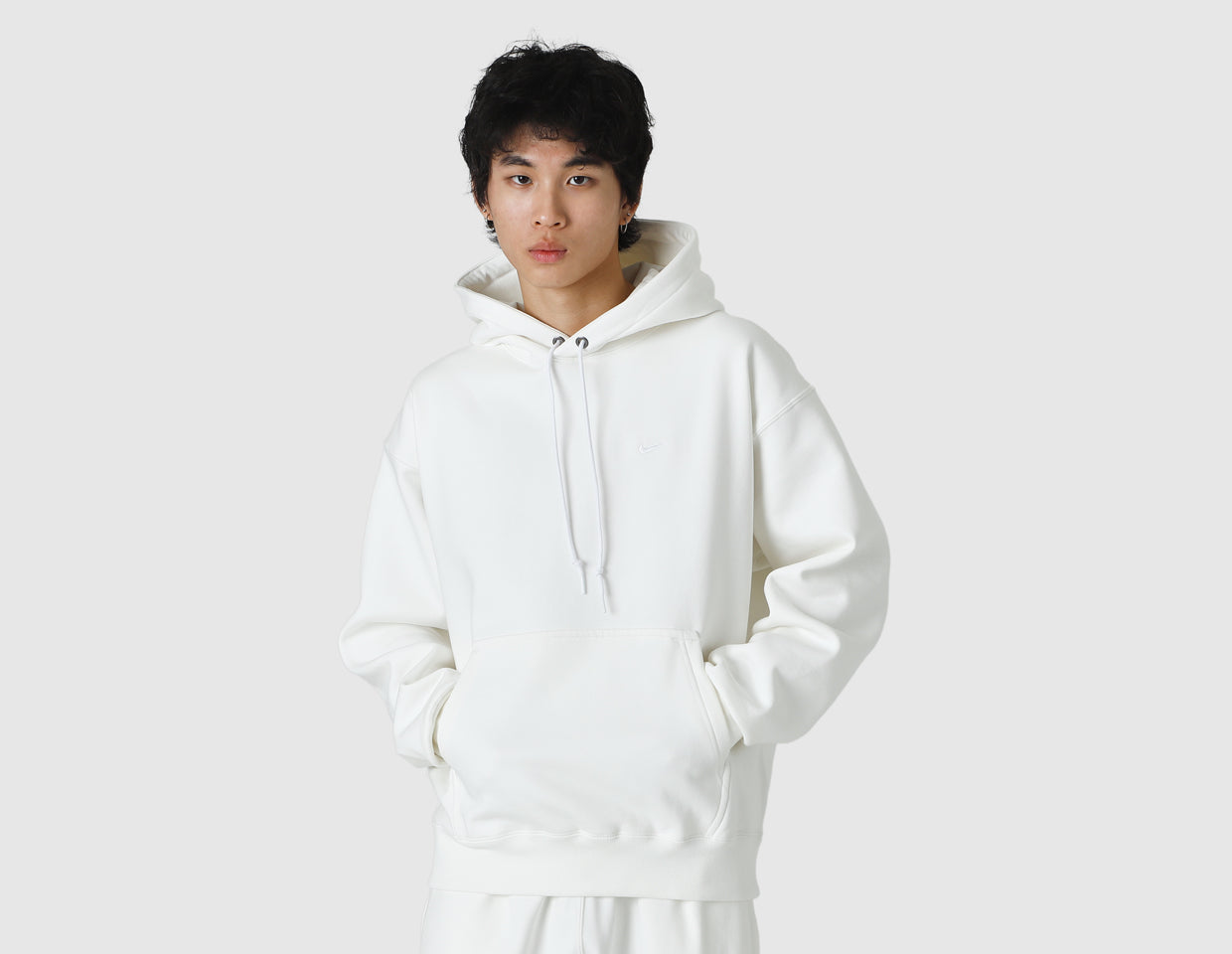 Nike Solo Swoosh Pullover Hoodie Sail / White