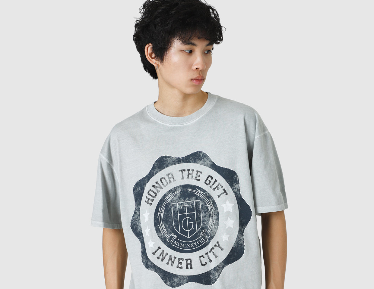 Honor The Gift HTG Seal Logo T-shirt / Stone