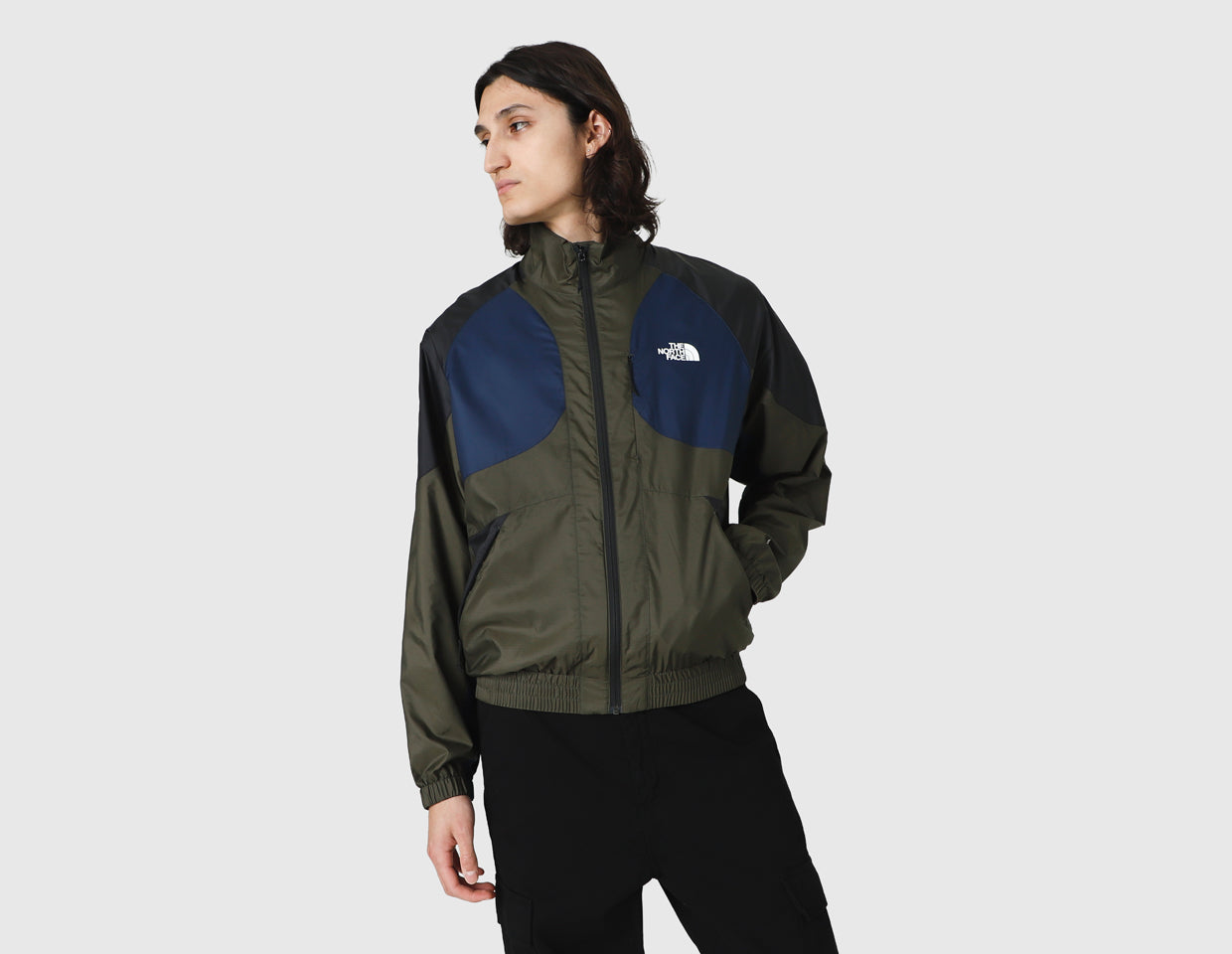 The North Face Men's TNF X Jacket New Taupe Green / Summit Navy / TNF Black