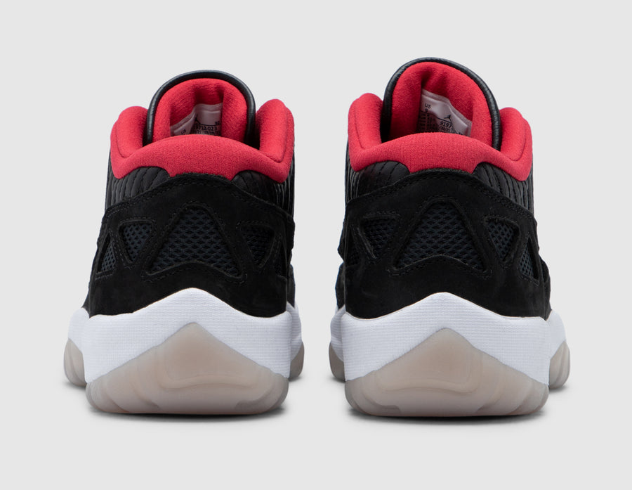 jordan 11 retro low ie black true red multicolor