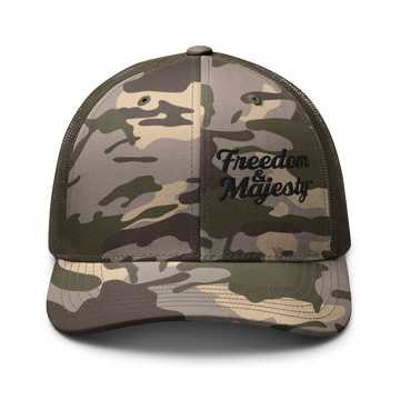 Freedom & Majesty ~ Camouflage Trucker Hat