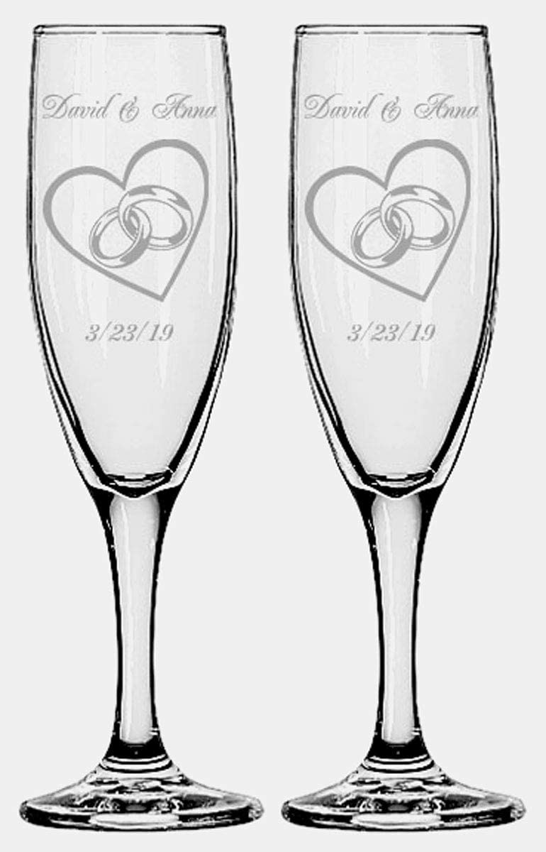 Toasting Drinking Glasses Cylindrical Drinkware, Champagne Flute Glass –  MyGift